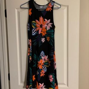 Old Navy Womens Small Floral Sundress Flower Dress Hawaiian Summer Sleeveless